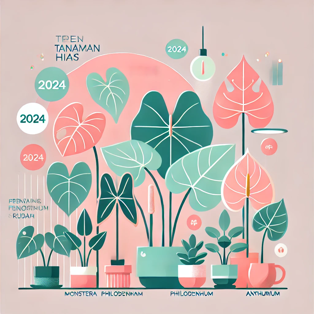 Berdasarkan data pencarian Google, berikut adalah beberapa tanaman hias yang paling banyak dicari Pecinta Tanaman